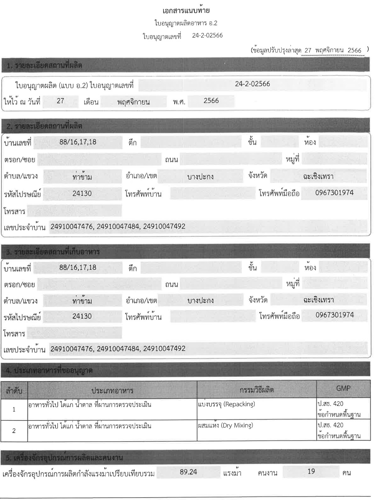 Thailand FDA clearance